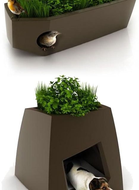 Pet Planters.  I wonder if I can get one big enough for a Giant German Shepherd…