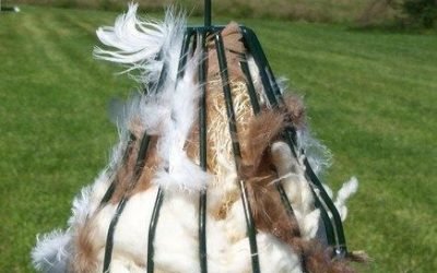 Birdie Bell with Nesting Material