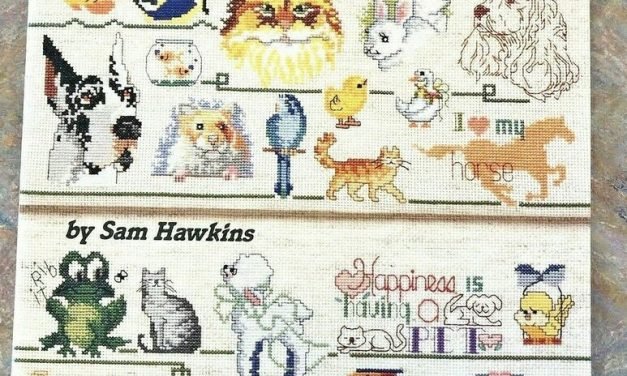 Favorite Pets to Cross Stitch Pattern Book Dog Cat Bird Mouse Fish Turtle & more #AmericanSchoolofNeedlework #CrossStitchBook