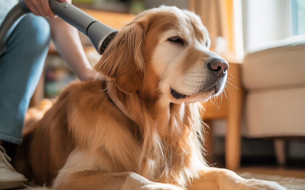 Quiet Pet Grooming Vacuum for Anxious Dogs